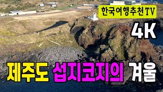 제주도 섭지코지의 겨울 - Seopjikoji Winter in Jeju Island (with Clova Dubbing) 5K