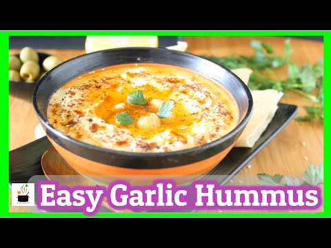 Easy Garlic Hummus| How to make Hoummus | Garlic Hummus with Tahini