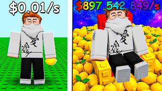 VENDENDO LIMÕES ATÉ FICAR MILIONÁRIO no Roblox