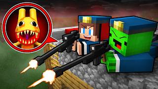 JJ and Mikey Became FBI SNIPERS and hunted the ANOMALY From ANIMAL HOSPITAL in Minecraft! - Maizen