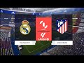 Real Madrid vs Atlético de Madrid en Football Life 2025 con mods. Dificultad Leyenda, velocidad -2.