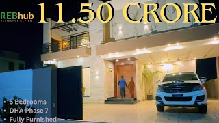 11.50 Crore | Tour an Exquisite 1 Kanal Fully Furnished Dream Home in DHA | REBhub Residence Review