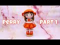 Perry  part 1  arms shoes  legs body collar skirt  making amigurumi crochet doll