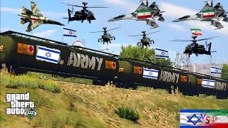 Irani Fighter Jets and War Helicopters Attack on Israeli Military Tanks and Destroyed it  GTA v