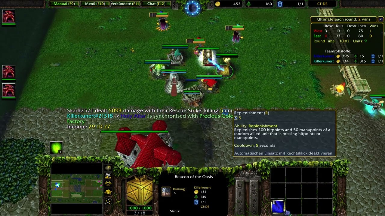 Castle Fight 1x1 mp3 #66  3 Legendary Units with Beacon of Oasis is Fair and Balanced. :D