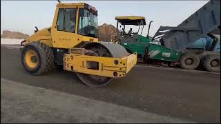 AGGREGATE BASE COURSE (ABC) LAYING WITH VOGLEE PAVER MACHINE)