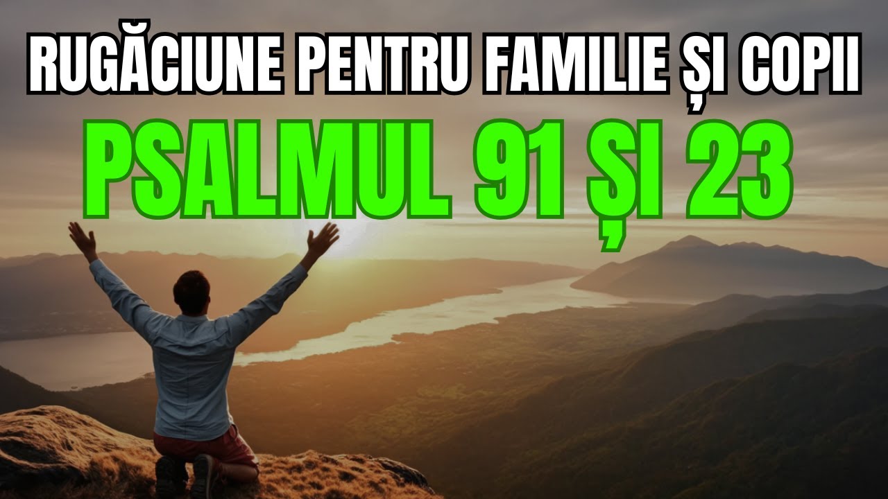 Cea Mai Puternica Rugaciune pentru FAMILIE și COPII din PSALMUL 91 și 23