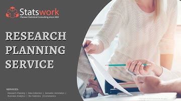 Research Planning Services | Research Planning help | Data Analysis Services – Statswork