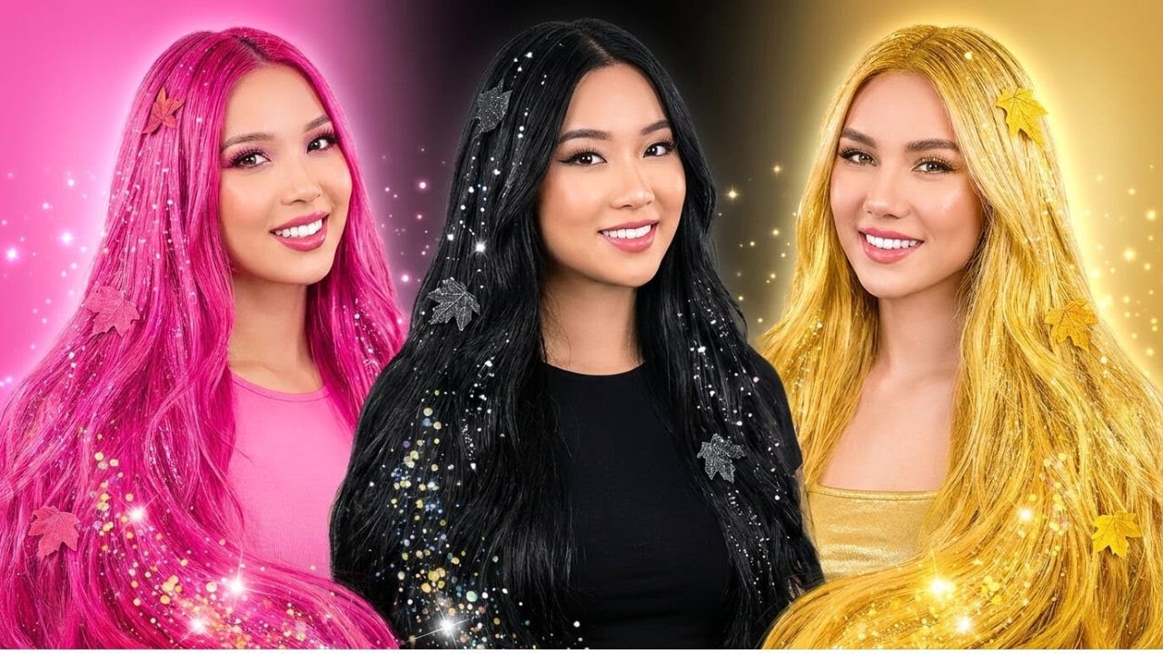 ✨ Три Разных Мира!? 💖🖤💛 Битва Макияжа Русалок 3 Цвета 🔥