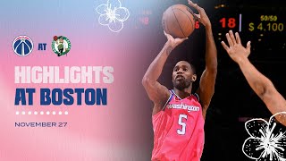 Highlights: Washington Wizards at Boston Celtics - 11\/27\/22
