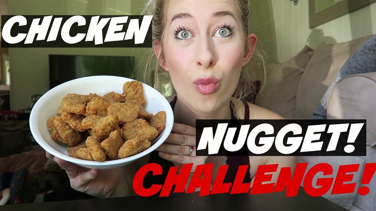 Chicken Nugget Challenge GIRL VS FOOD - YouTube