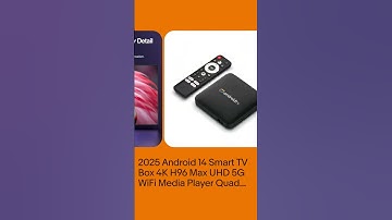 2025 Android 14 Smart TV Box 4K H96 Max UHD 5G WiFi Media Player Quad core 16GB