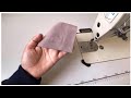 نصائح وحيل الخياطة طريقة تشطيب الزاوية القائمة لمناديل المطبخ وغيرها Sewing Tips And Tricks 