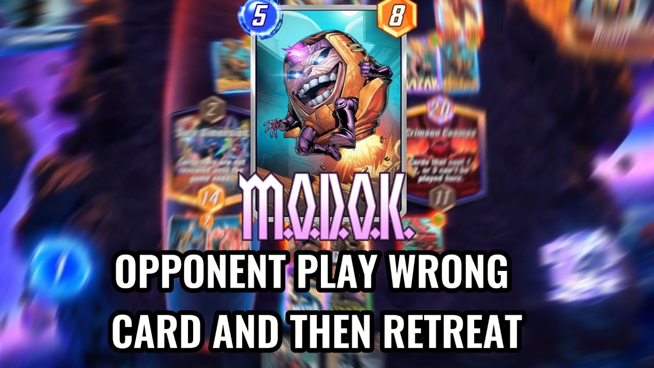 OPPONENT PLAYS THE WRONG CARD AND THEN RETREATS | MARVEL SNAP - YouTube