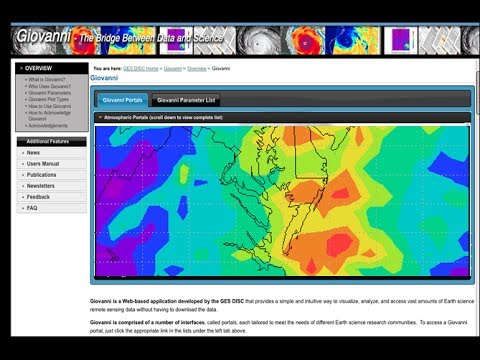 NASA Earthdata Webinar Series: Giovanni - Access and Visualize Earth Science Data Online