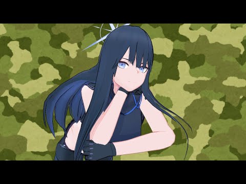 【MMD】ブルアカの錠前サオリでアクションカメラワーク練習（その６）