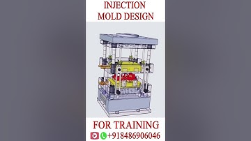 PLASTIC INJECTION MOLD ANIMATION 🔥 3 plate mold design #injectionmolding #3platevs2platemolddesign