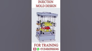 PLASTIC INJECTION MOLD ANIMATION 🔥 3 plate mold design #injectionmolding #3platevs2platemolddesign