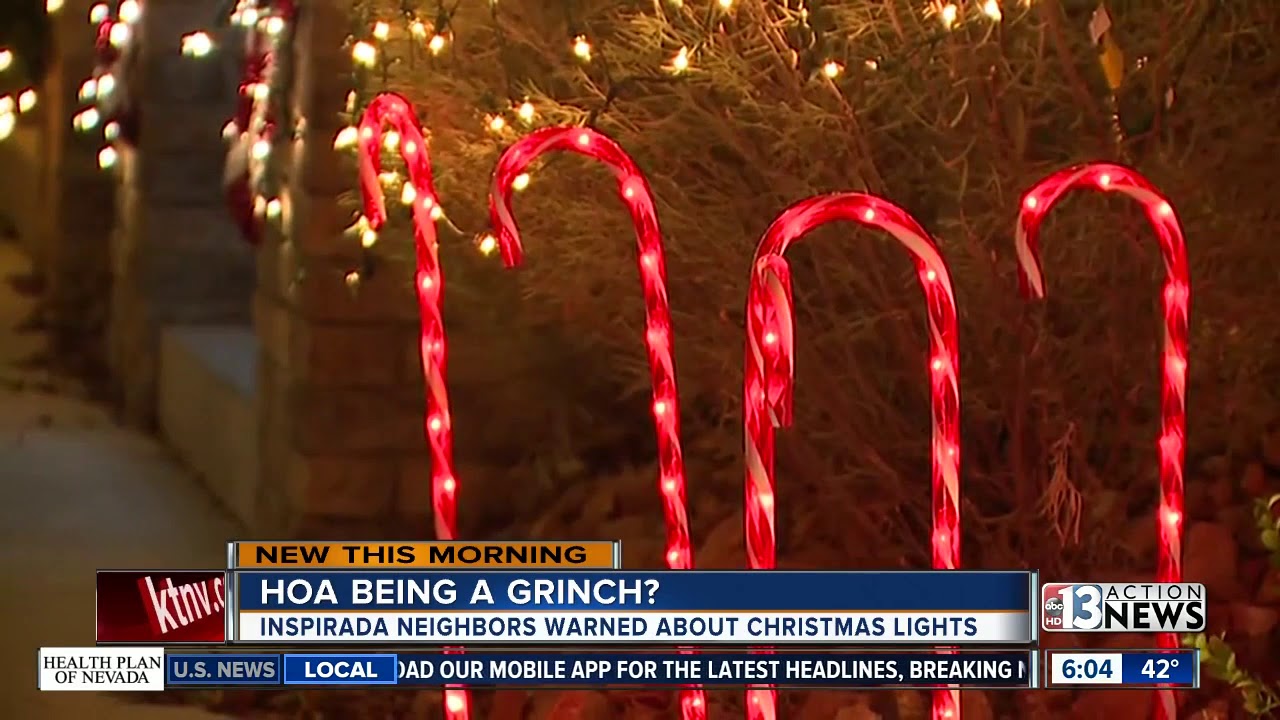 Henderson HOA tells residents to take down lights YouTube