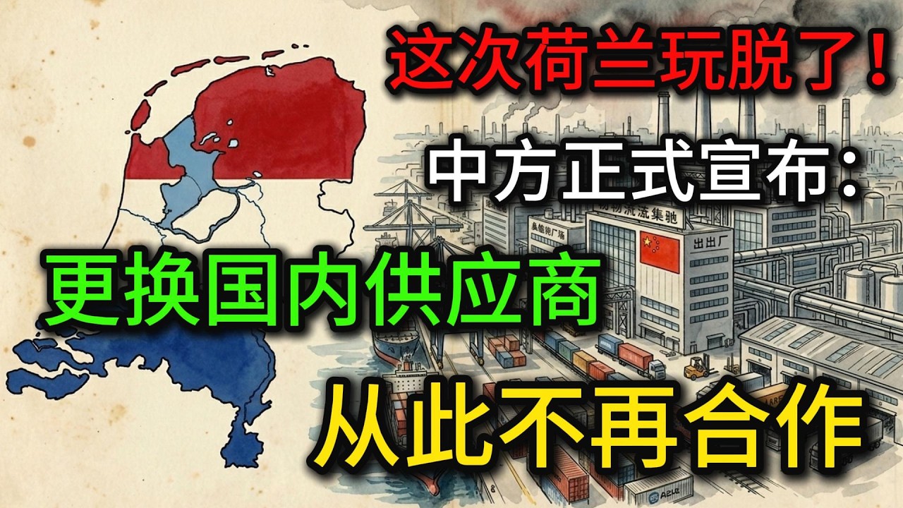 这次荷兰没话说了！中方正式宣布：更换国内供应商，从此不再合作
