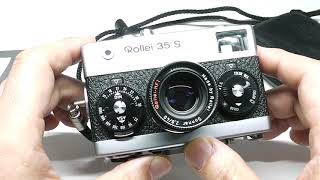 Rollei 35S Sonnar ローライ ゾナー 40mmF2.8 2.8/40 HFT シルバー+ストラップ+ポーチ+取説