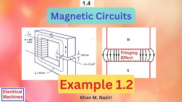 (E)EM(C) Ex 1.2 || Calculating Total Reluctance || Magnetic Circuit
