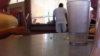 Blonde girl snorting salt ( original video )