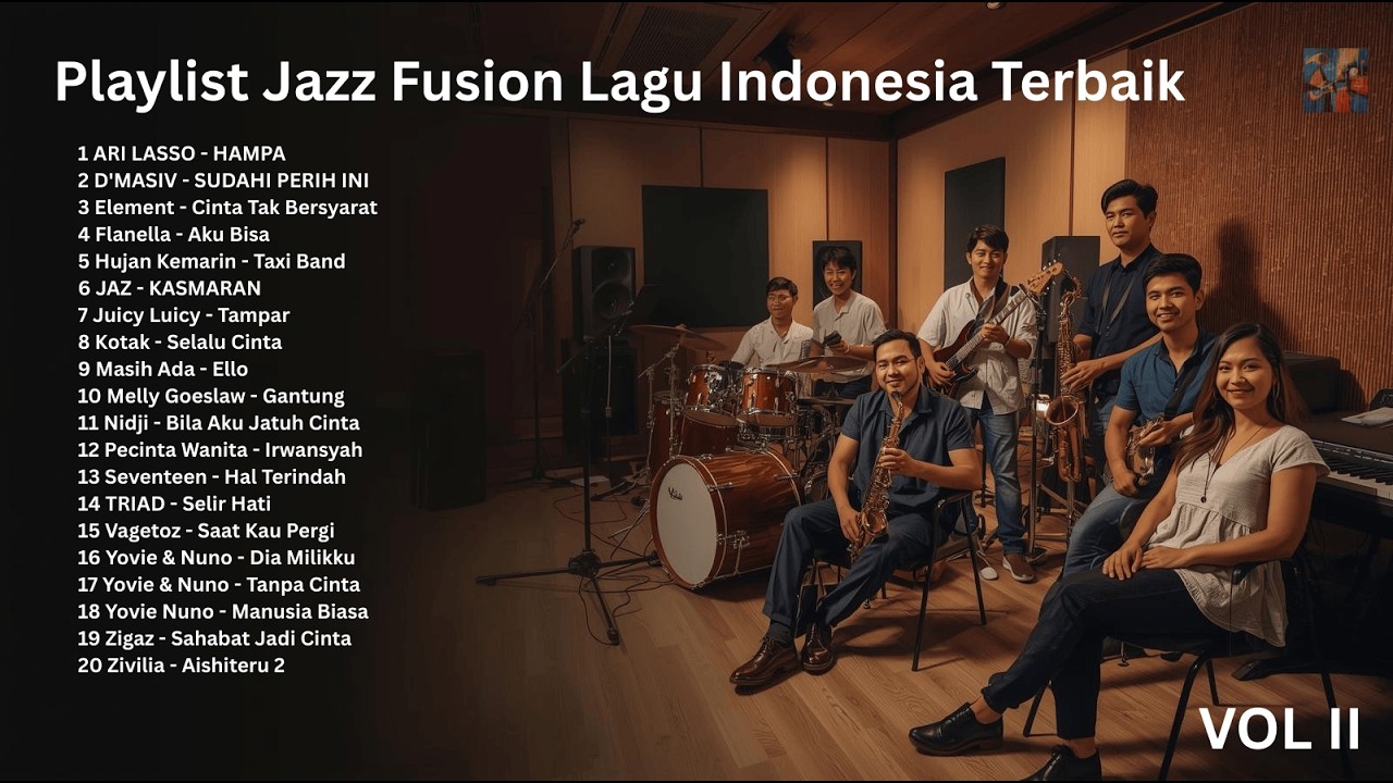Cover Jazz Fusion Lagu Indonesia Terbaik | Playlist Jazz Pop Indonesia Terbaik VOL II