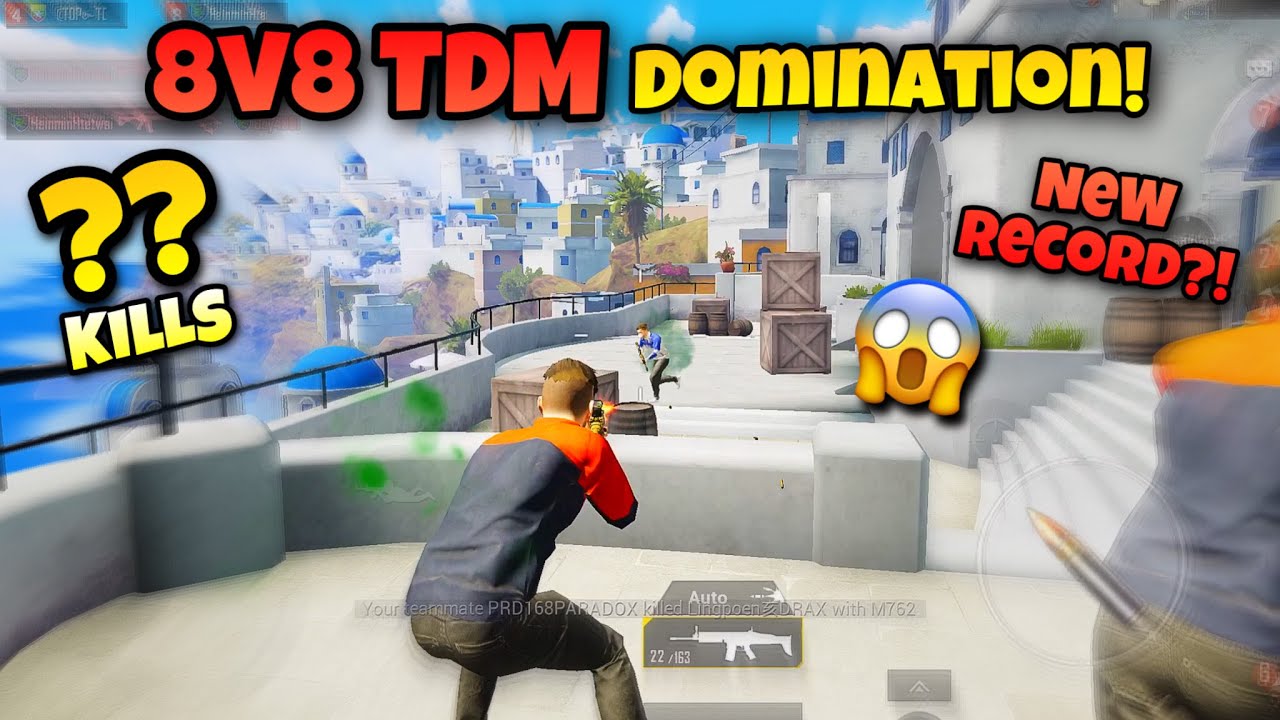 WORLD RECORD Kills IN 8v8 TDM?! | Full Domination MODE | PUBG Mobile