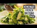 Homemade French Salad Dressing with olive oil and garlic