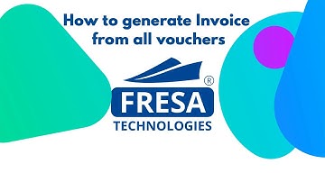 How to generate Sale Invoice from all vouchers in Fresa Application