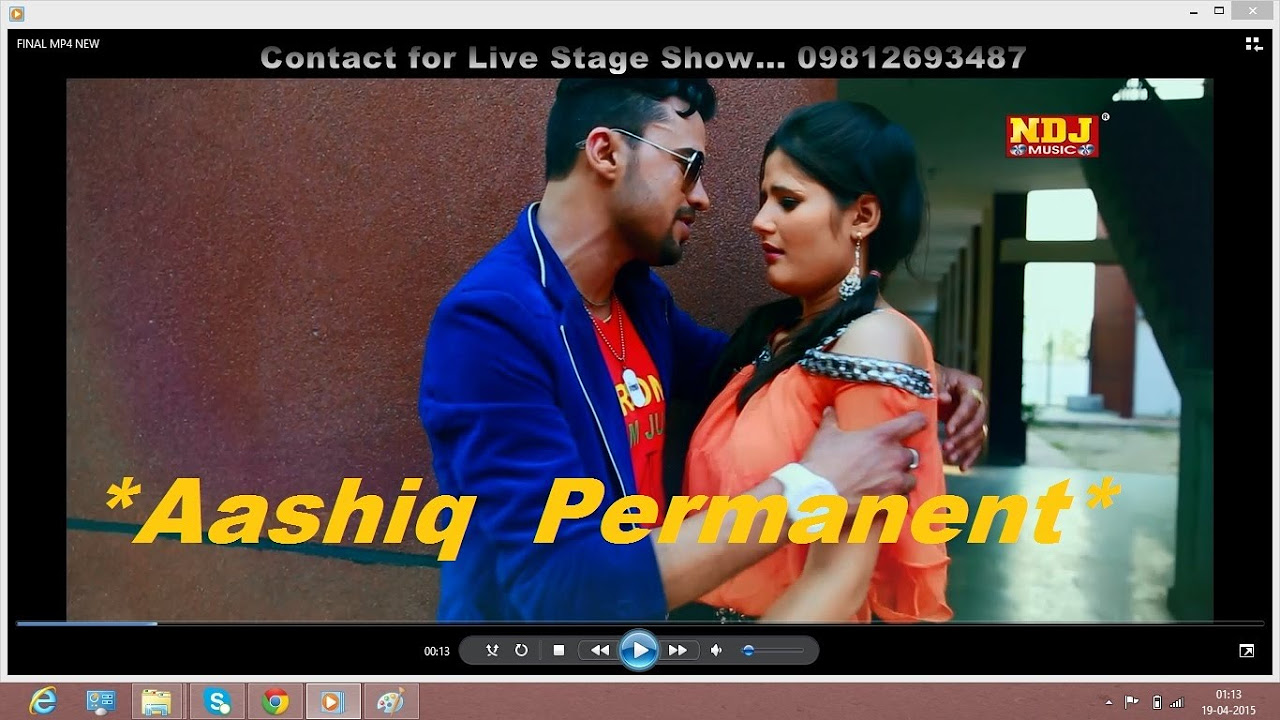 Aashiq Parmanent  Haryanvi New Super Hit DJ Love Song 2015  Sonu Garanpuria  Anjali Raghav