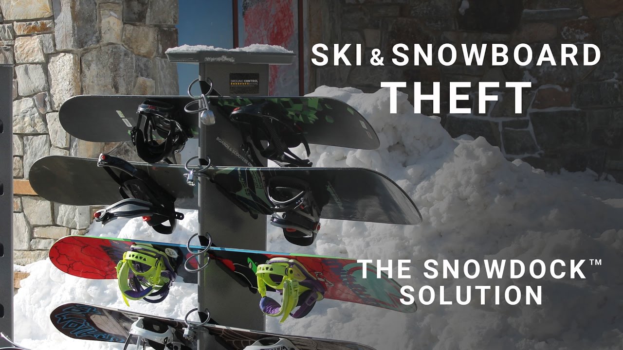 Ski Snowboard Theft The Snowdock Solution Youtube intended for How To Lock Snowboard