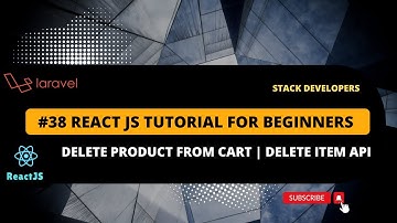 #38 React JS Tutorial with Laravel | Delete Product from Cart Page | Create Delete Item API