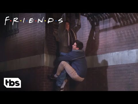 Joey And Ross Climb Down The Fire Escape (Clip) | Friends | TBS