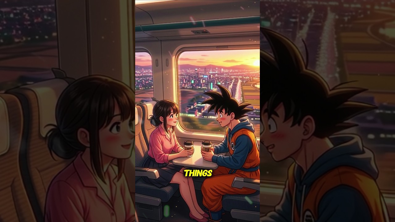 Goku's Silent Love Story On The Train😮.