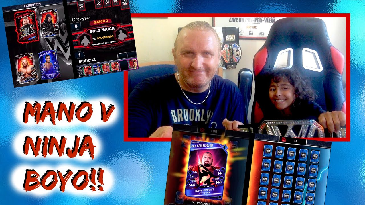 WWE SuperCard 2:124 : Mano v Ninja Boyo Challenge!