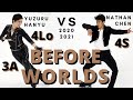 Yuzuru HANYU vs Nathan CHEN: Season 2020/21 [BEFORE WORLDS]