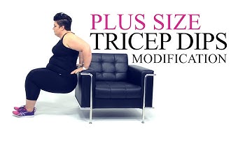 Tricep Dip Exercise Modification - plus size - workout - episode 10