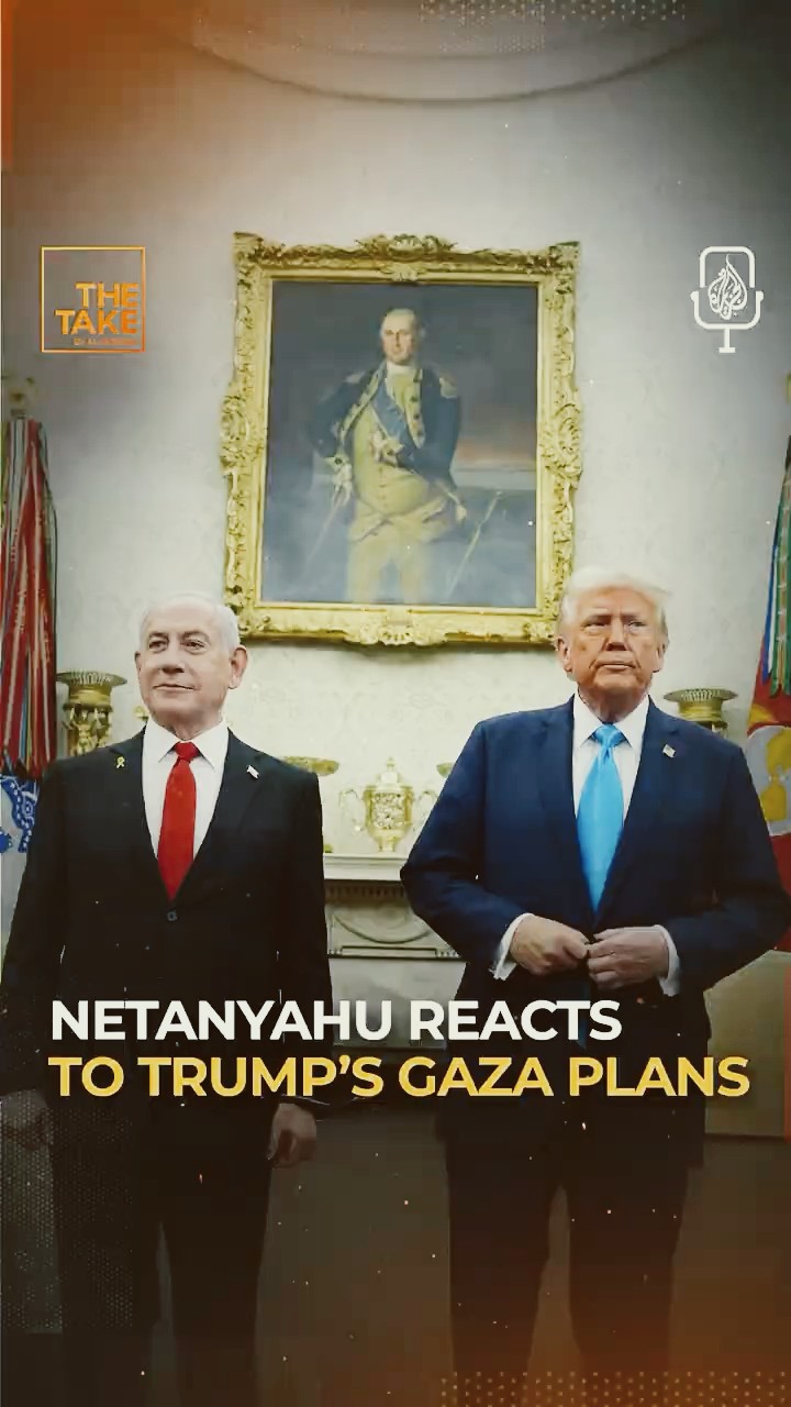 Netanyahu reacts to Trump's plans #TheTake #Shorts #Podcast