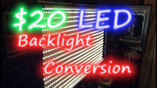 $20 HDTV Backlight Conversion with LED Strips by Electronicle 2,929 views 4 years ago 4 minutes, 53 seconds