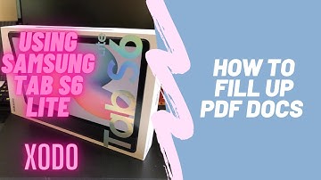 Samsung Galaxy Tab S6 Lite | How to fill-up PDF docs using Xodo | TeachMeHowToLordi