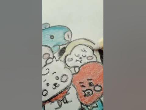 🥰BT12 drawing #shorts #drawing #bt12 #bts #cute - YouTube