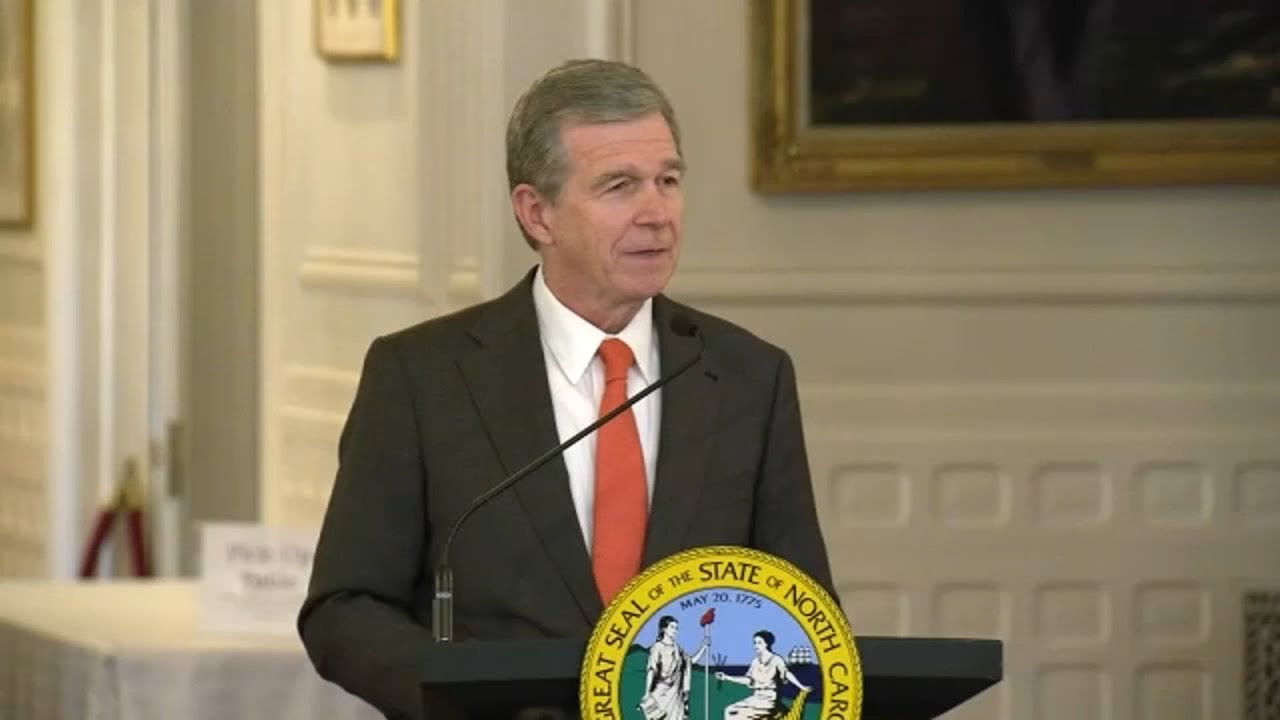LIVE: Gov. Roy Cooper expected to veto House Bill 10 - YouTube