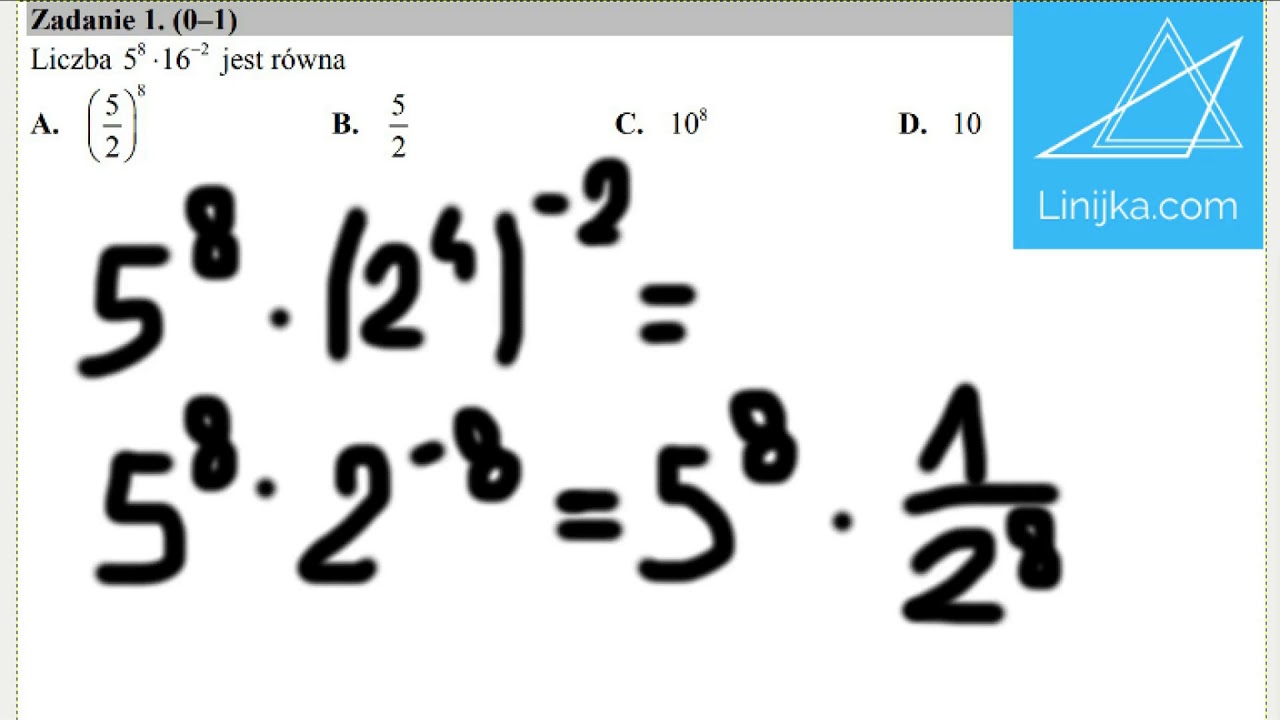 Matura matematyka 2017 - zad 1 - poziom podstawowy - YouTube