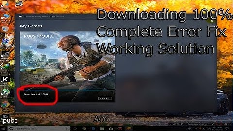 How To Fix PUBG Mobile Again and Again Downloading Error 100% Working