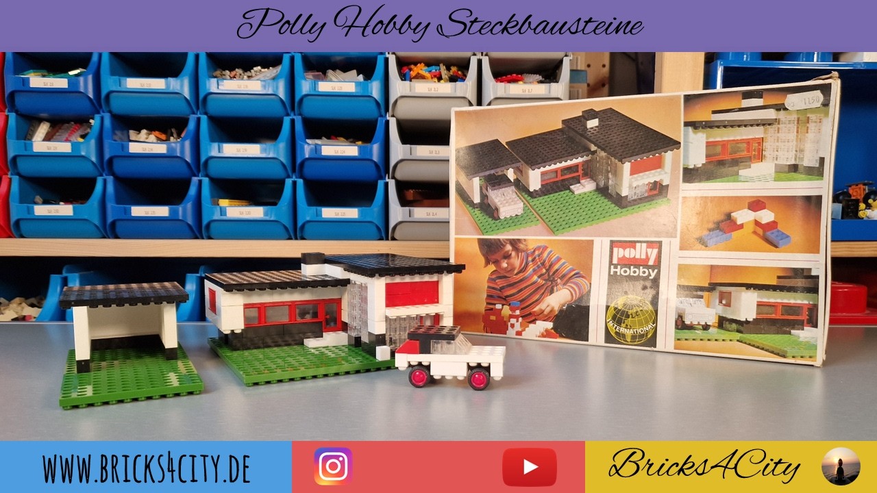 Diese Steine stehen Kopf! Polly Hobby Steckbausteine aus den 70er Jahren
