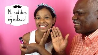 MY DAD DOES MY MAKEUP CHALLENGE!
