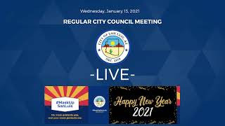 January 13, 2021 - Regular City council Meeting