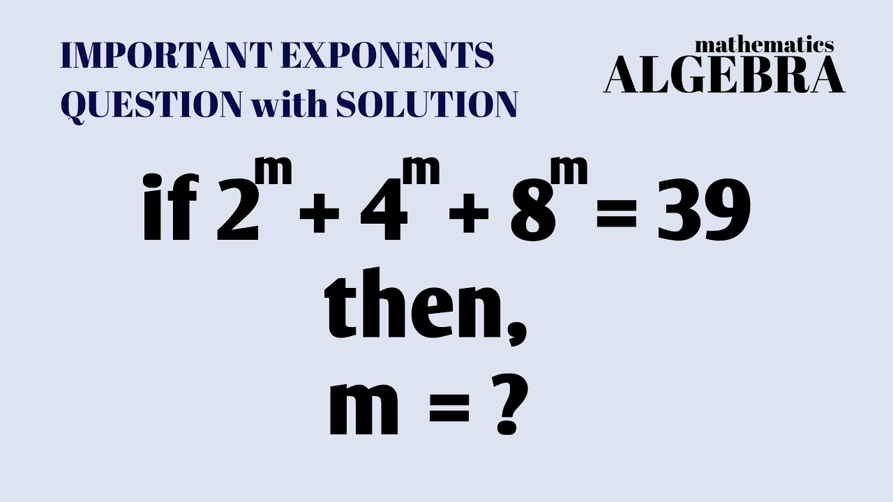 A trick math algebra question.Hardest Algebra Question. Only genius can solve 